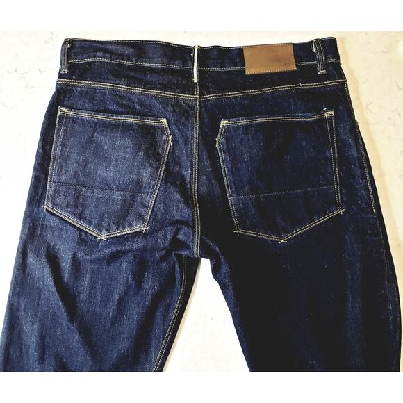 RALEIGH DENIM Jones Selvedge Dark Wash Jeans White Oak Men's 33 Handcrafted NC - Picture 9 of 15